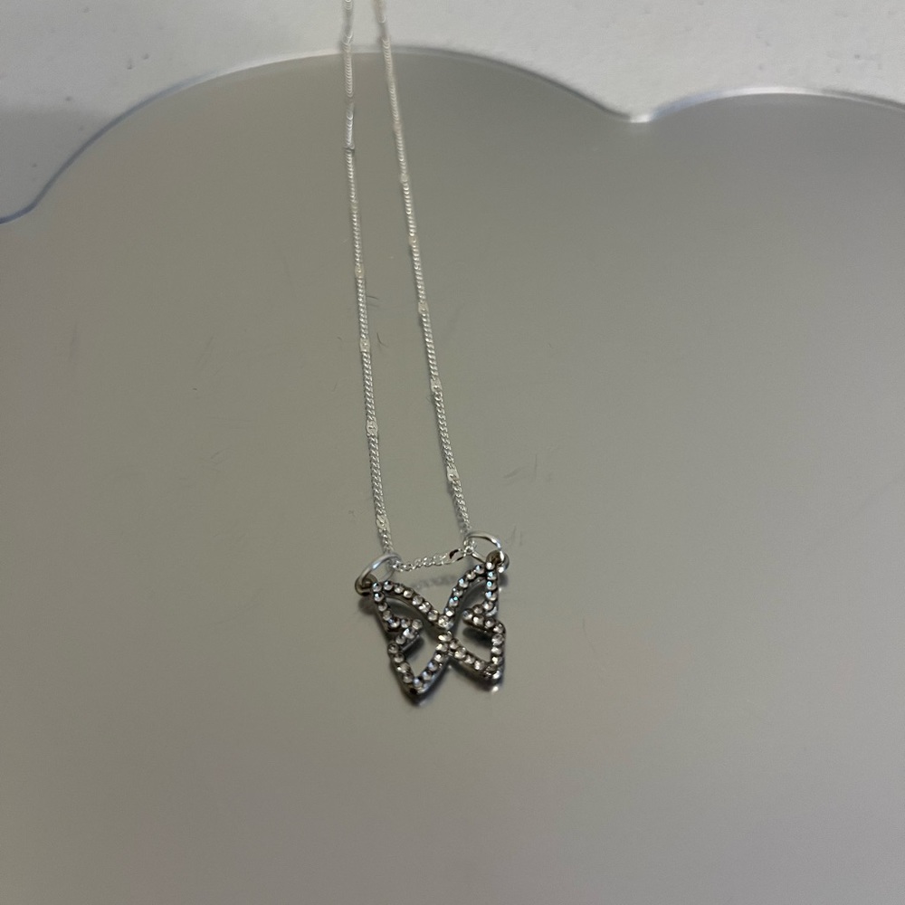 Bling butterfly necklace